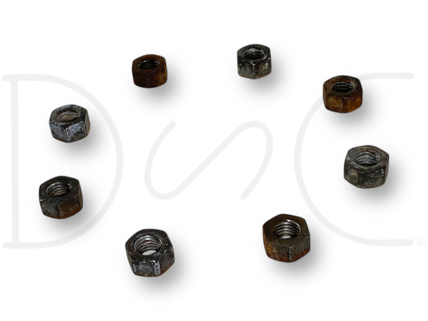 99-01 Ford F350 Dually 4X4 Front Axle Spacer Adapter Hardware Nuts Set 8 OE