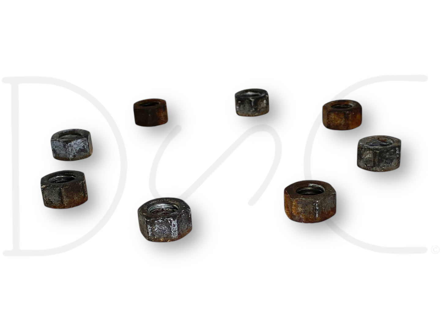 99-01 Ford F350 Dually 4X4 Front Axle Spacer Adapter Hardware Nuts Set 8 OE