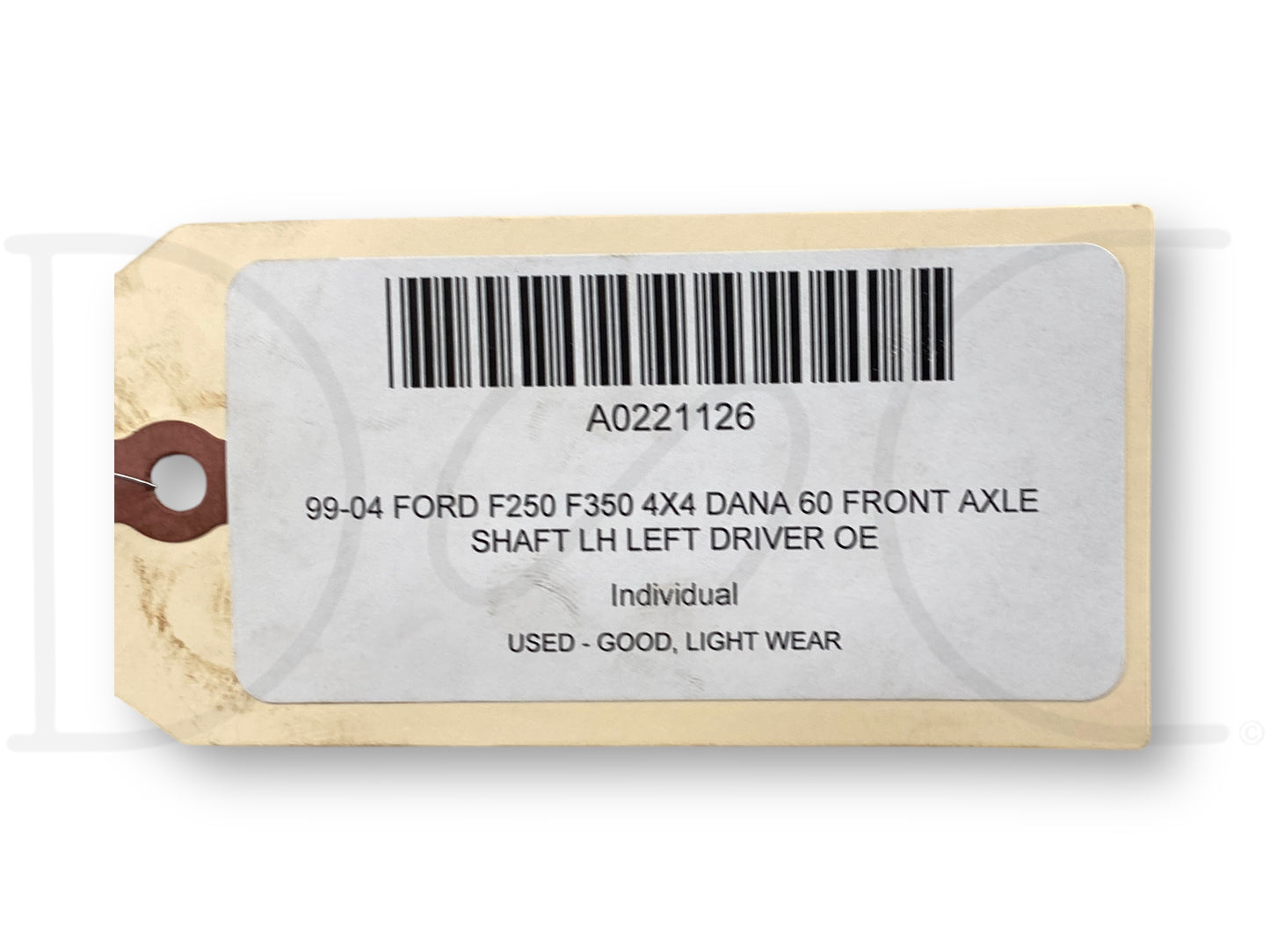 99-04 Ford F250 F350 4X4 DANA 60 Front Axle Shaft LH Left Driver OE