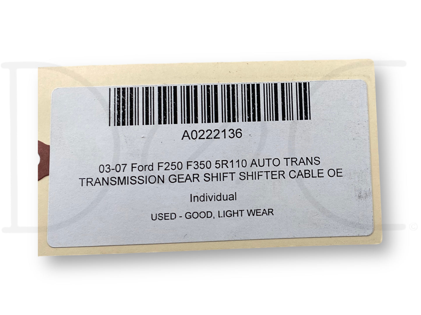 03-07 Ford F250 F350 5R110 Auto Trans Transmission Gear Shift Shifter Cable OE