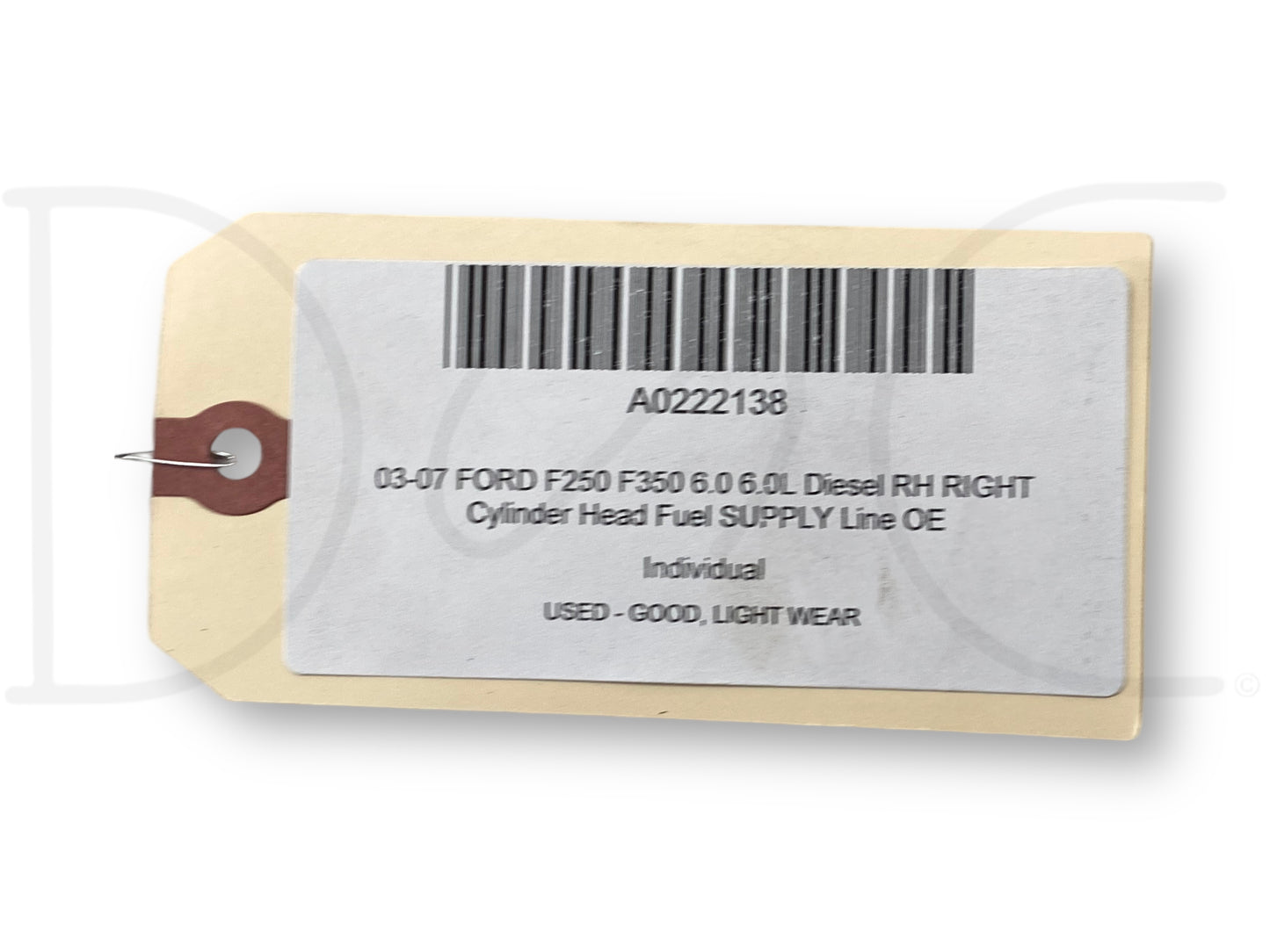 03-07 Ford F250 F350 6.0 6.0L Diesel RH Right Cylinder Head Fuel Supply Line OE