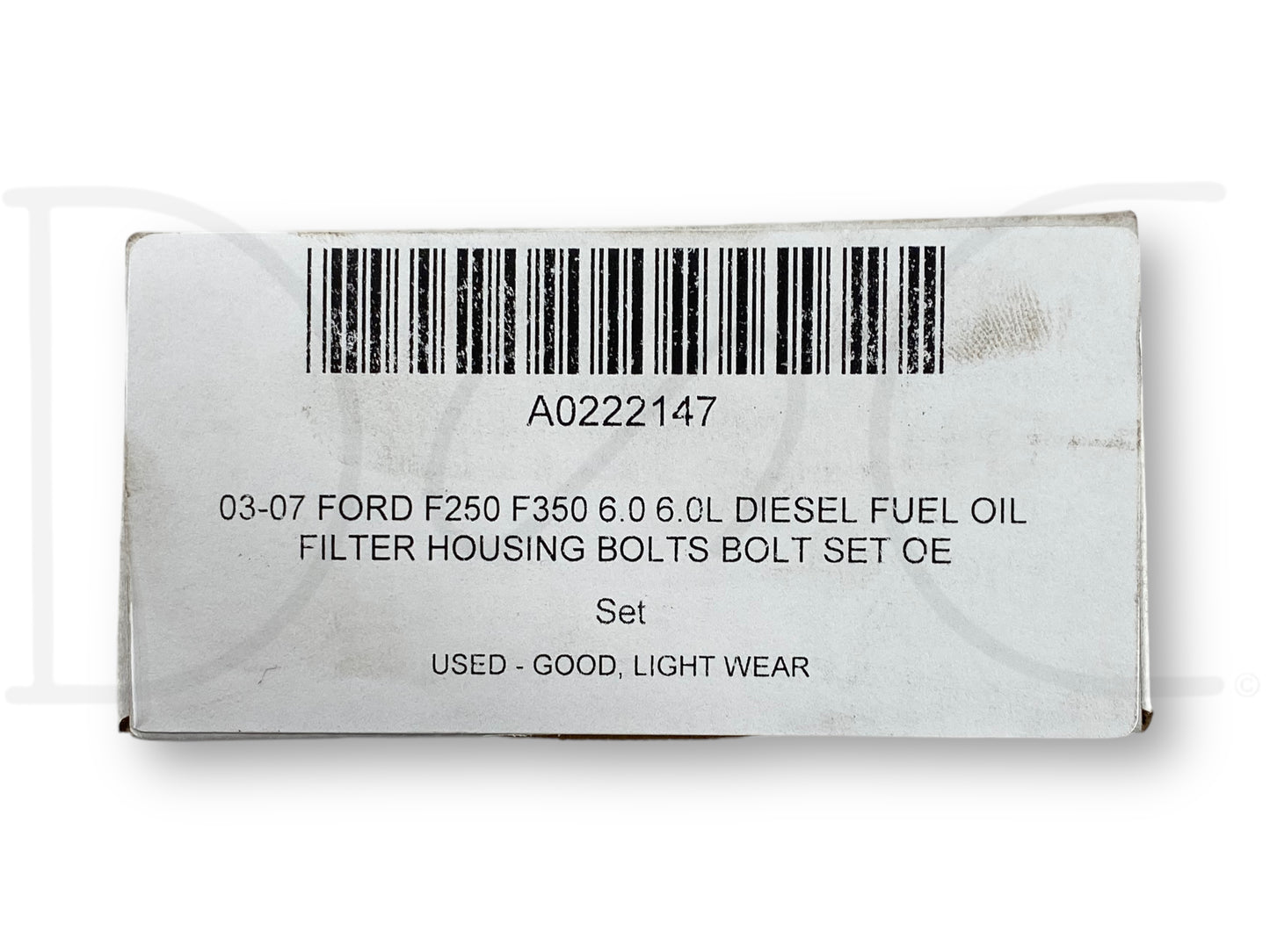 03-07 Ford F250 F350 6.0 6.0L Diesel Fuel Oil Filter Housing Bolts Bolt Set OE