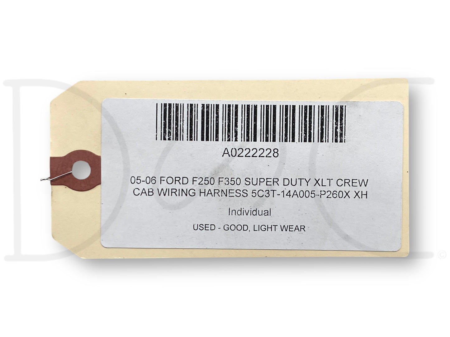 05-06 Ford F250 F350 Super Duty XLT Crew Cab Wiring Harness 5C3T-14A005-P260X Xh