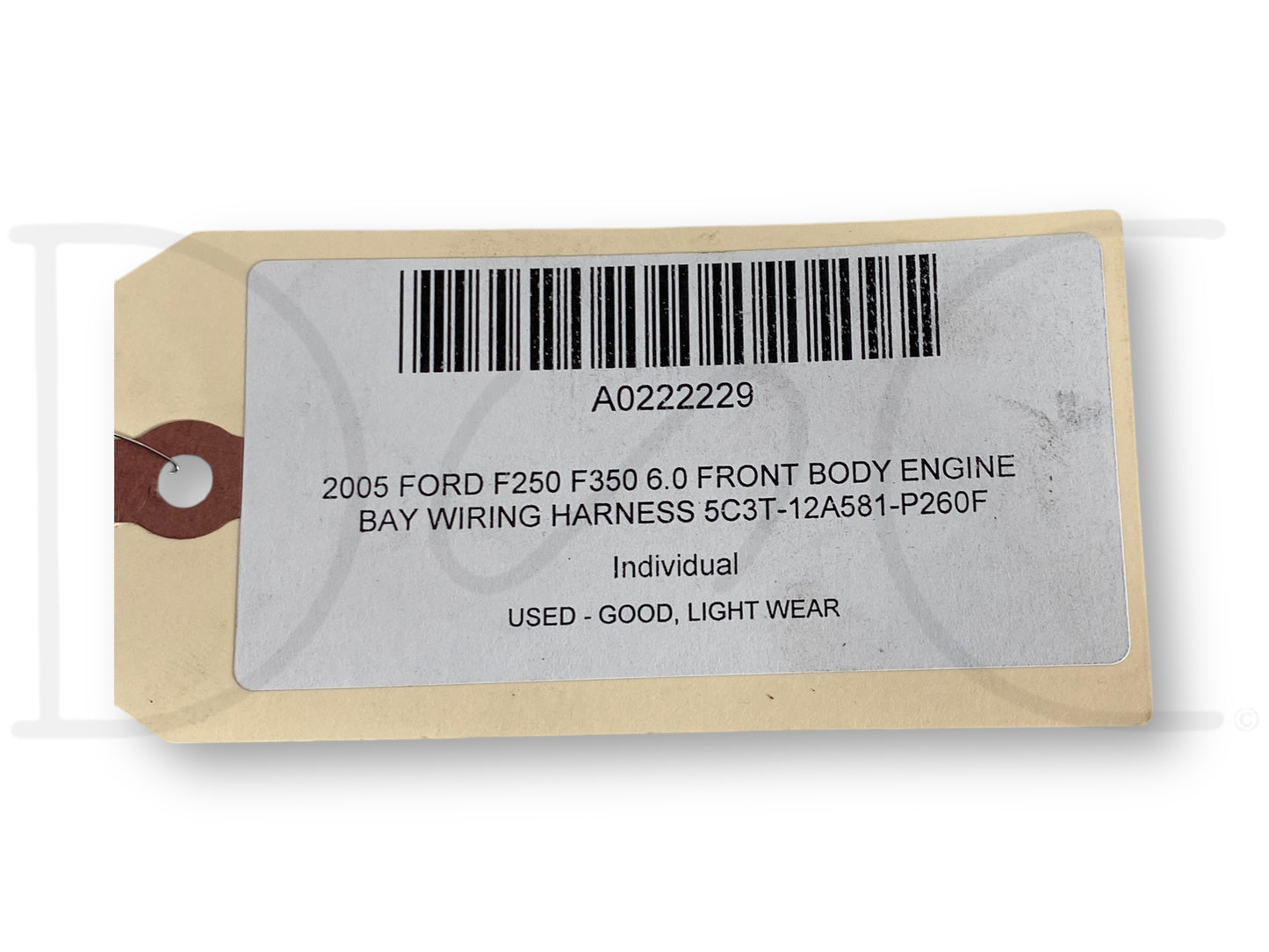 2005 Ford F250 F350 6.0 Front Body Engine Bay Wiring Harness 5C3T-12A581-P260F