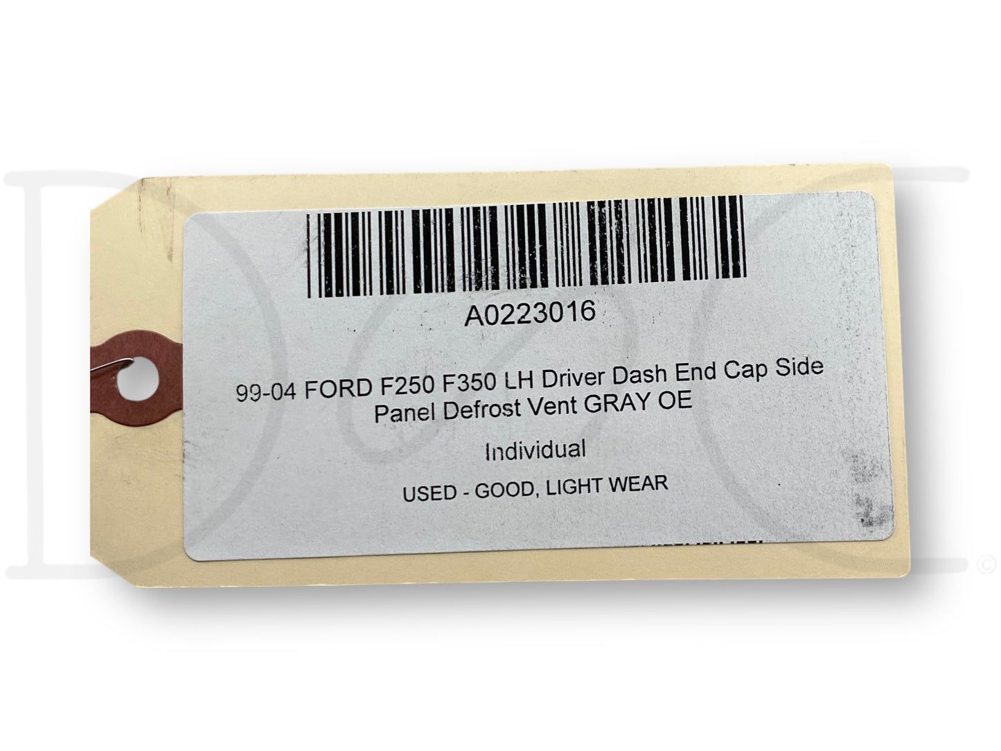 99-04 Ford F250 F350 LH Driver Dash End Cap Side Panel Defrost Vent Gray OE