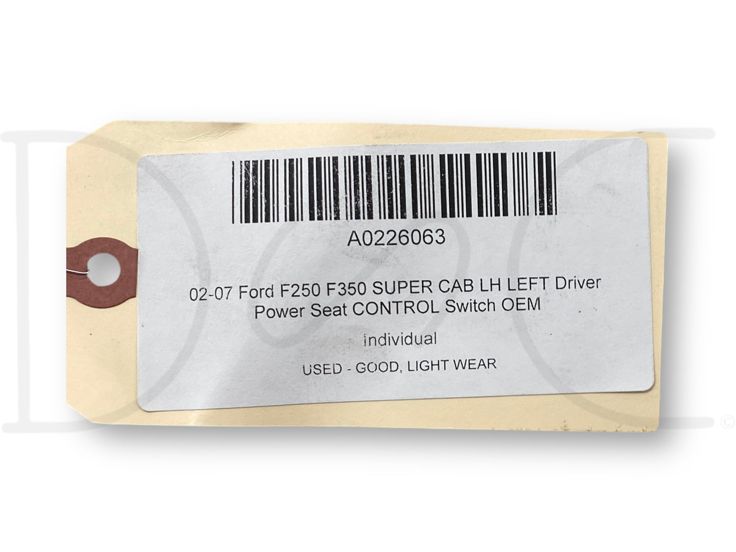 02-07 Ford F250 F350 Super Cab LH Left Driver Power Seat Control Switch OEM