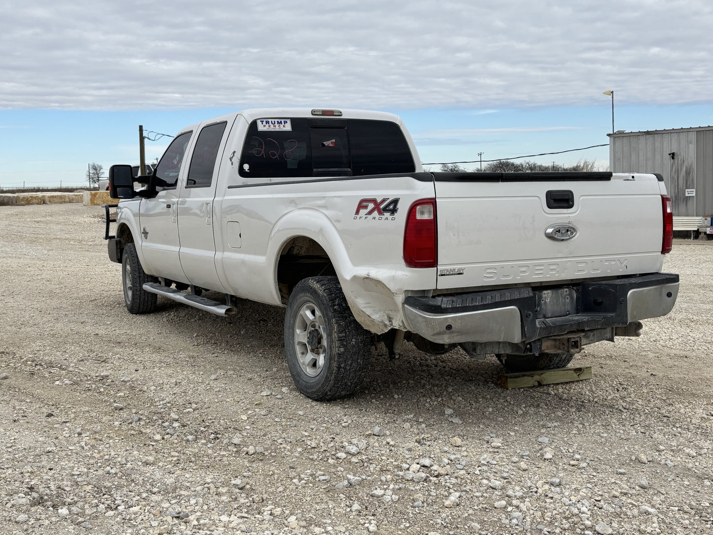 11-16 Ford F250 F350 Super Duty Hood Ug Pearl White