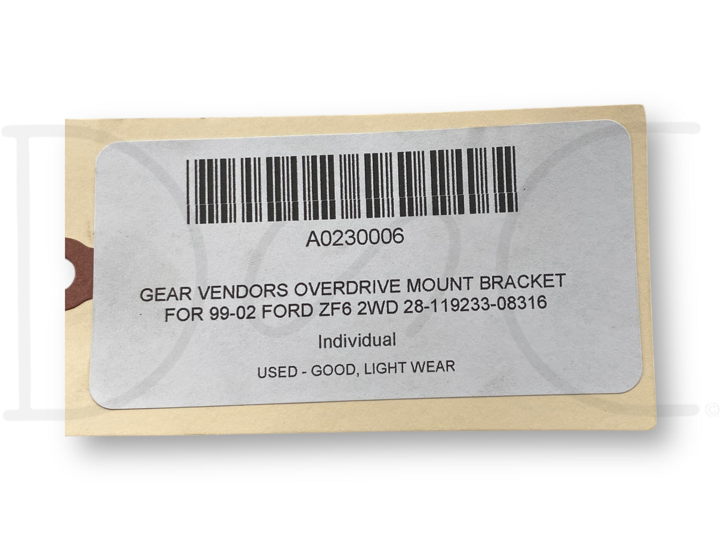 Gear Vendors Overdrive Mount Bracket For 99-02 Ford ZF6 2WD 28-119233-08316