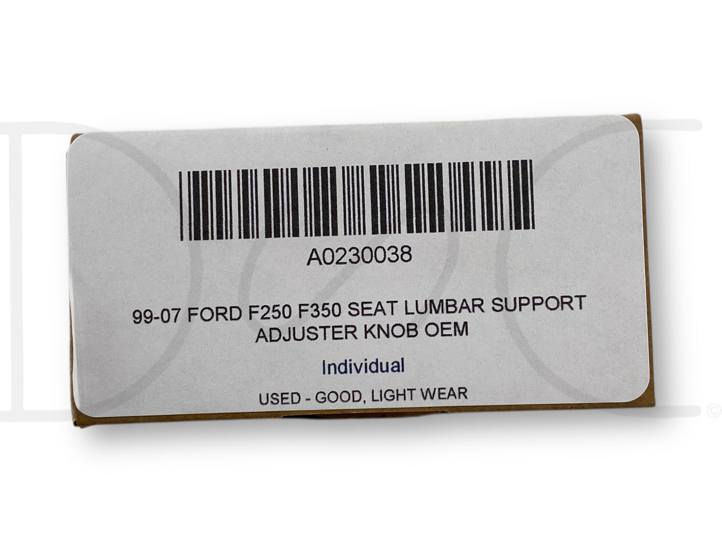 99-07 Ford F250 F350 Seat Lumbar Support Adjuster Knob OEM