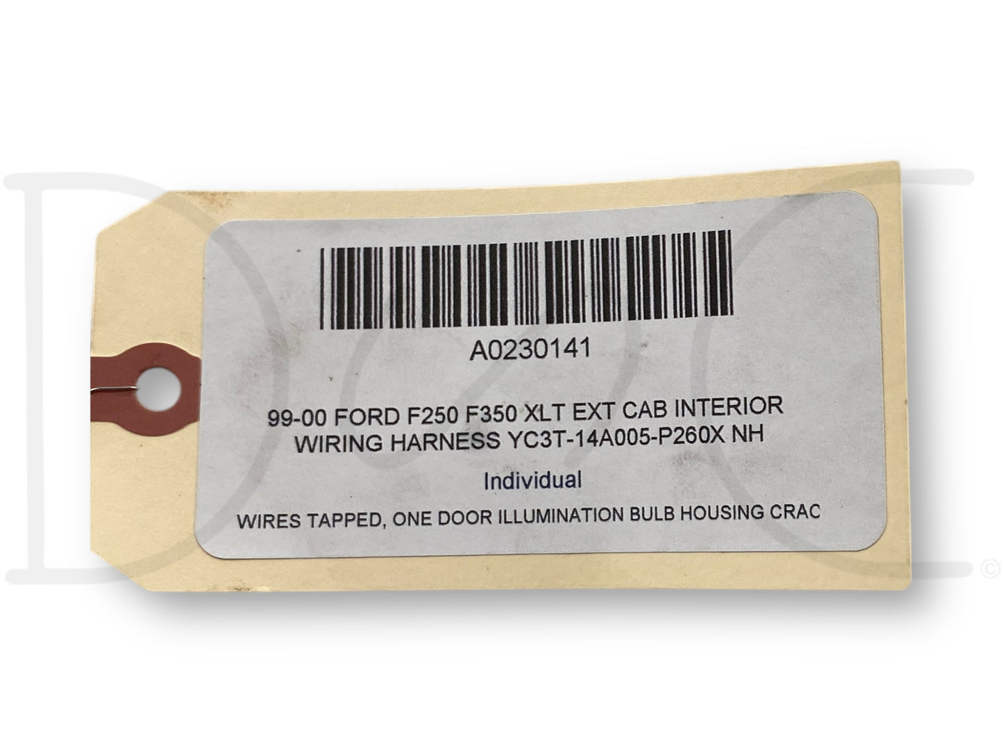 99-00 Ford F250 F350 XLT Ext Cab Interior Wiring Harness YC3T-14A005-P260X Nh