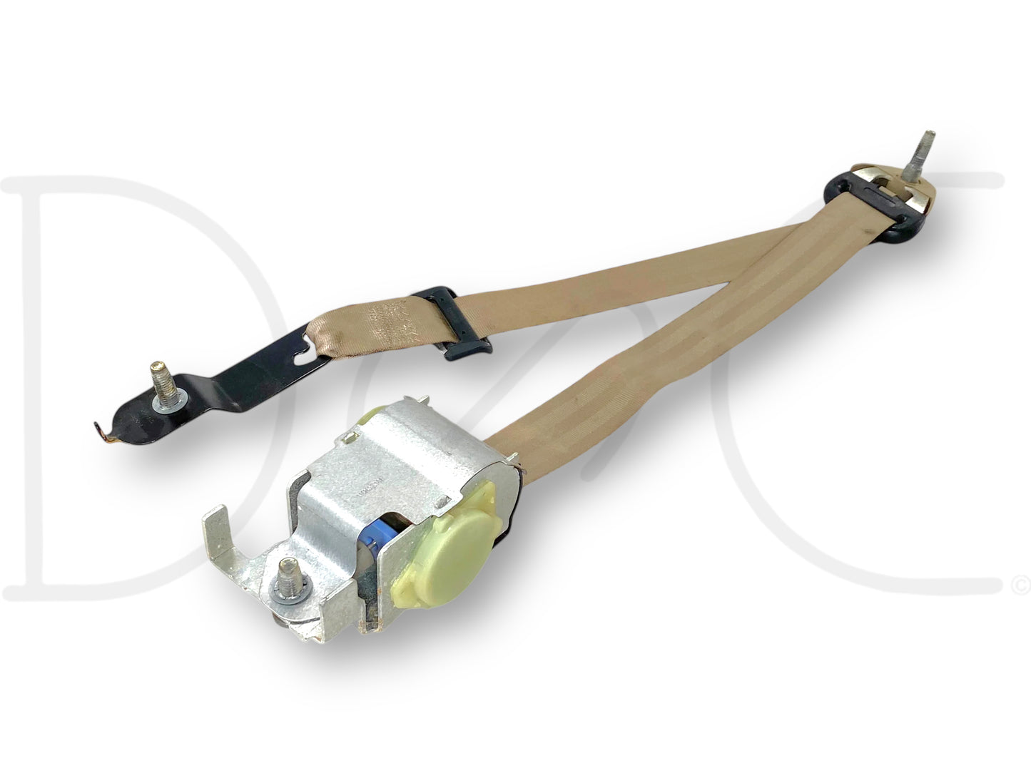 05-07 Ford F250 F350 Extended Cab LH Left Driver Rear Seat Belt Seatbelt Tan