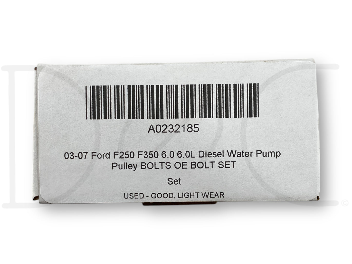 03-07 Ford F250 F350 6.0 6.0L Diesel Water Pump Pulley Bolts OE Bolt Set