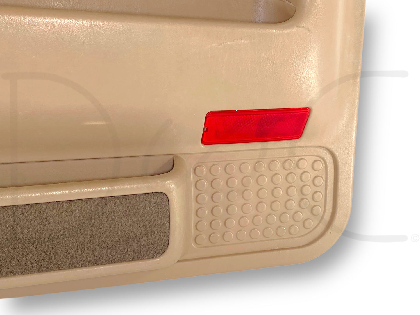 1999 Ford F250 F350 RH Right Passenger Front Door Panel Power Prairie Tan