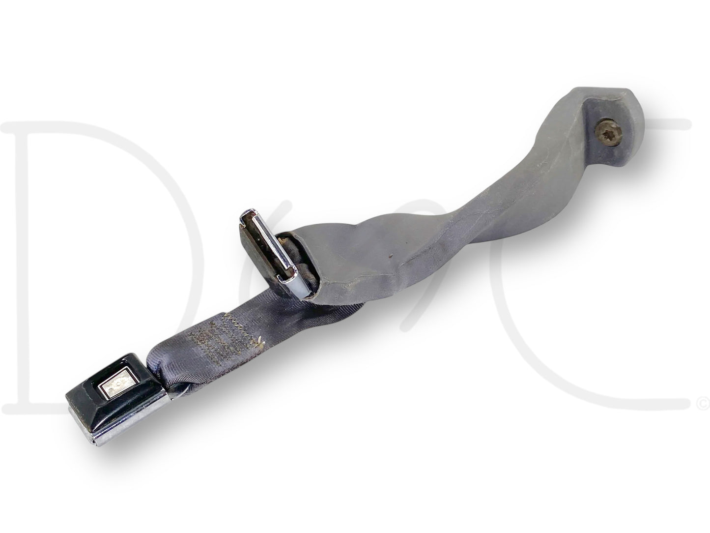 92-97 Ford F250 F350 Front Right & Center Seat Belt Seatbelt Latch Buckle Gray