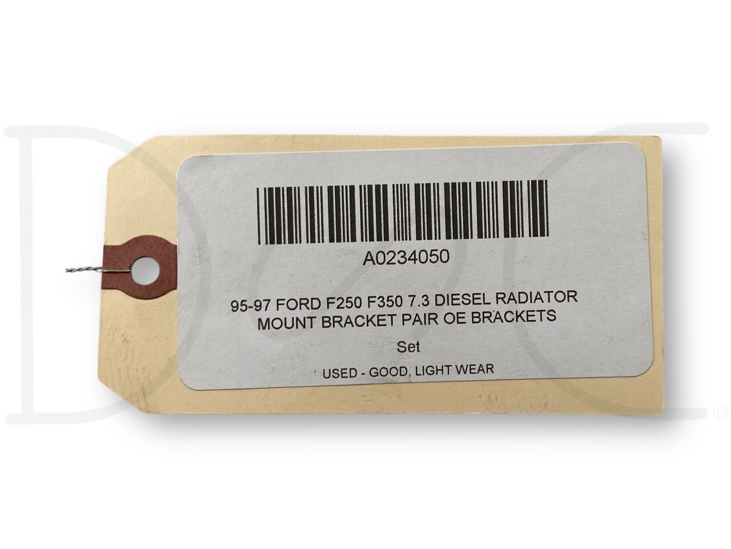 95-97 Ford F250 F350 7.3 Diesel Radiator Mount Bracket Pair OE Brackets