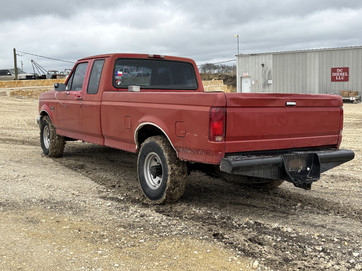 92-97 Ford F250 F350 Hood E4 Red