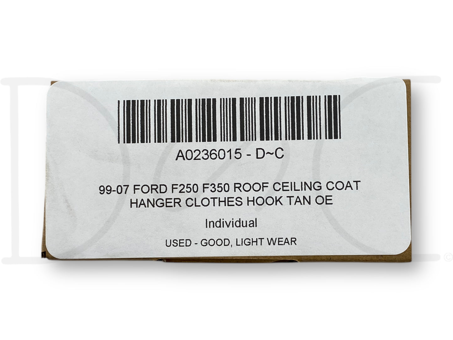 99-07 Ford F250 F350 Roof Ceiling Coat Hanger Clothes Hook Tan OE