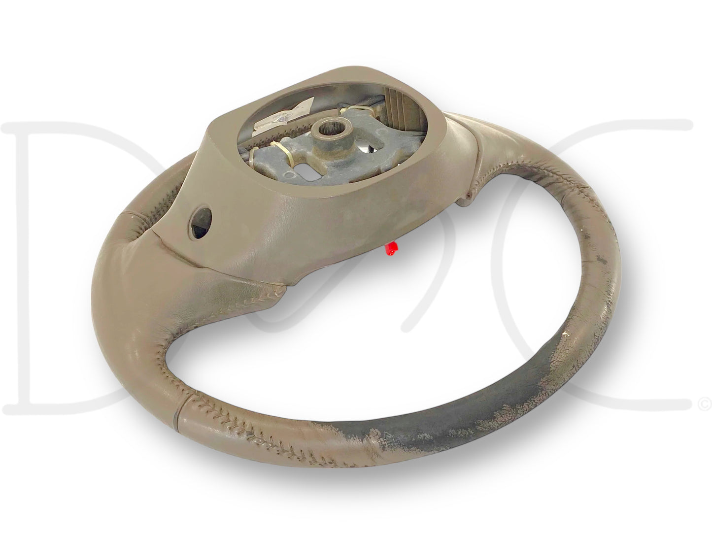 99-02 Ford F250 F350 Steering Wheel W/ Cruise Tan Leather F81A-3F563-Bbw *Blem*