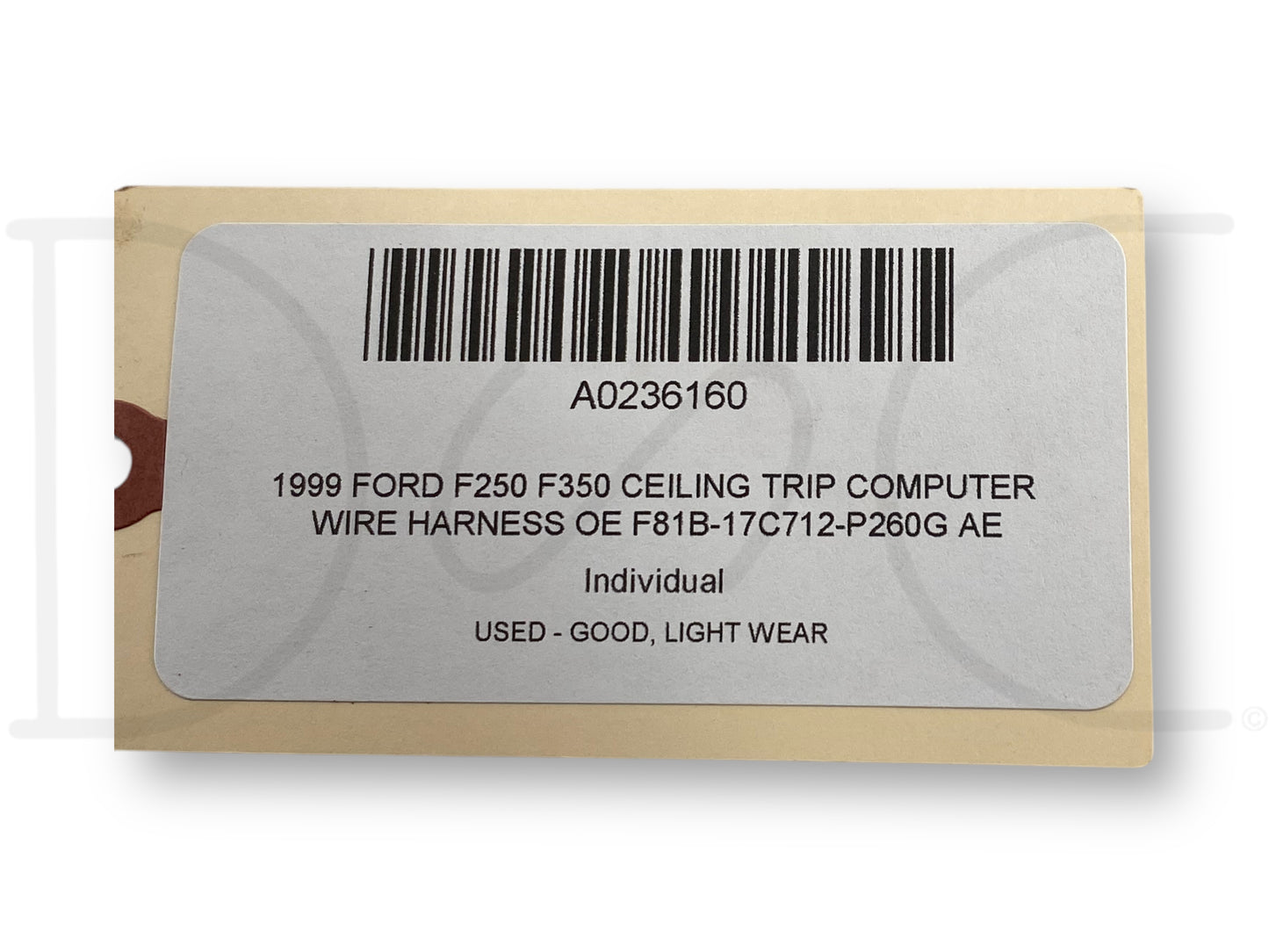 1999 Ford F250 F350 Ceiling Trip Computer Wire Harness OE F81B-17C712-P260G Ae