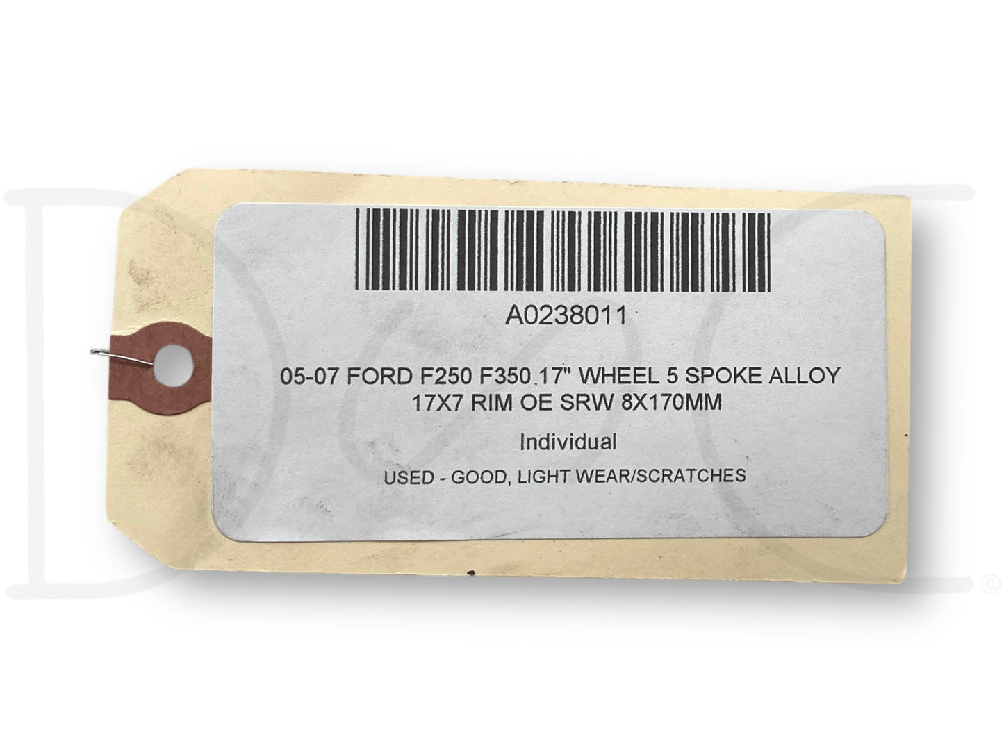 05-07 Ford F250 F350 17" Wheel 5 Spoke Alloy 17X7 Rim OE SRW 8X170MM