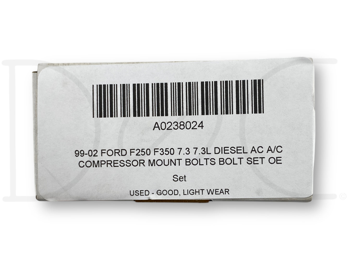 99-02 Ford F250 F350 7.3 7.3L Diesel Ac A/C Compressor Mount Bolts Bolt Set OE