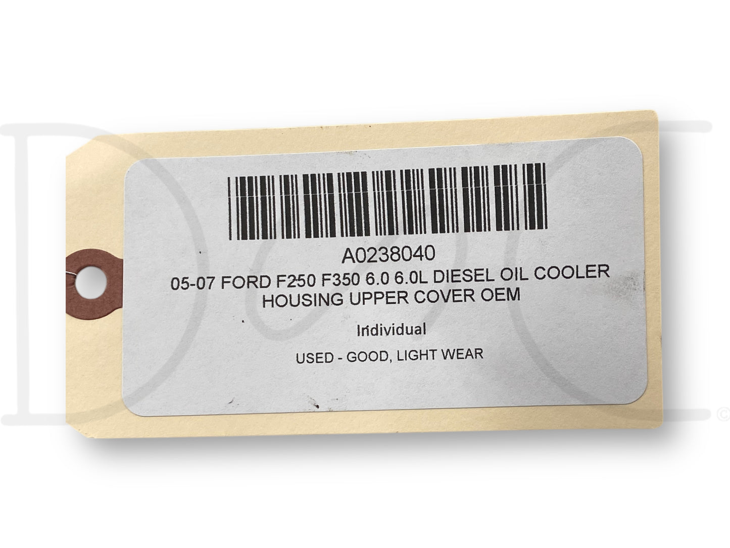 05-07 Ford F250 F350 6.0 6.0L Diesel Oil Cooler Housing Upper Cover OEM