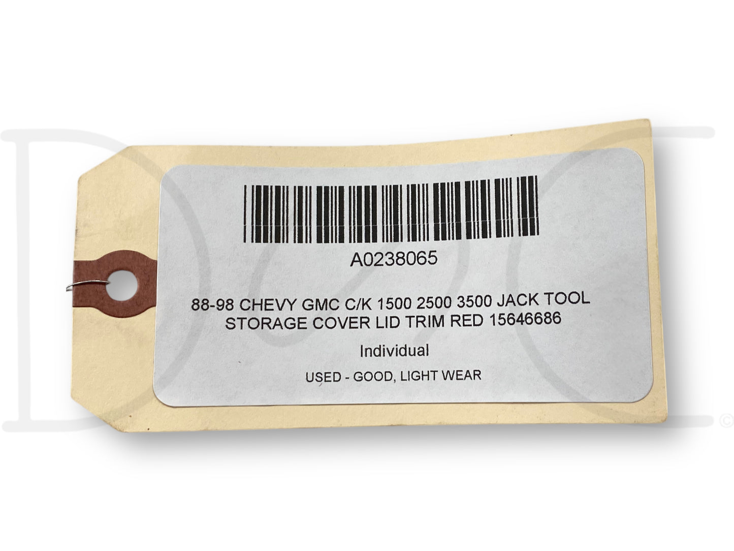 88-98 Chevy GMC C/K 1500 2500 3500 Jack Tool Storage Cover Lid Trim Red 15646686