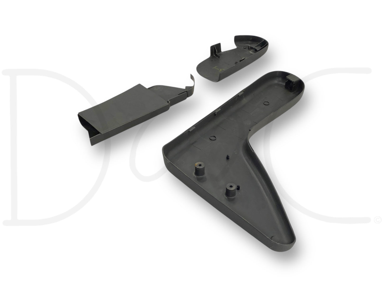 99-10 Ford F250 F350 Jump Seat Center Console Side Trim Panel Set Charcoal OE