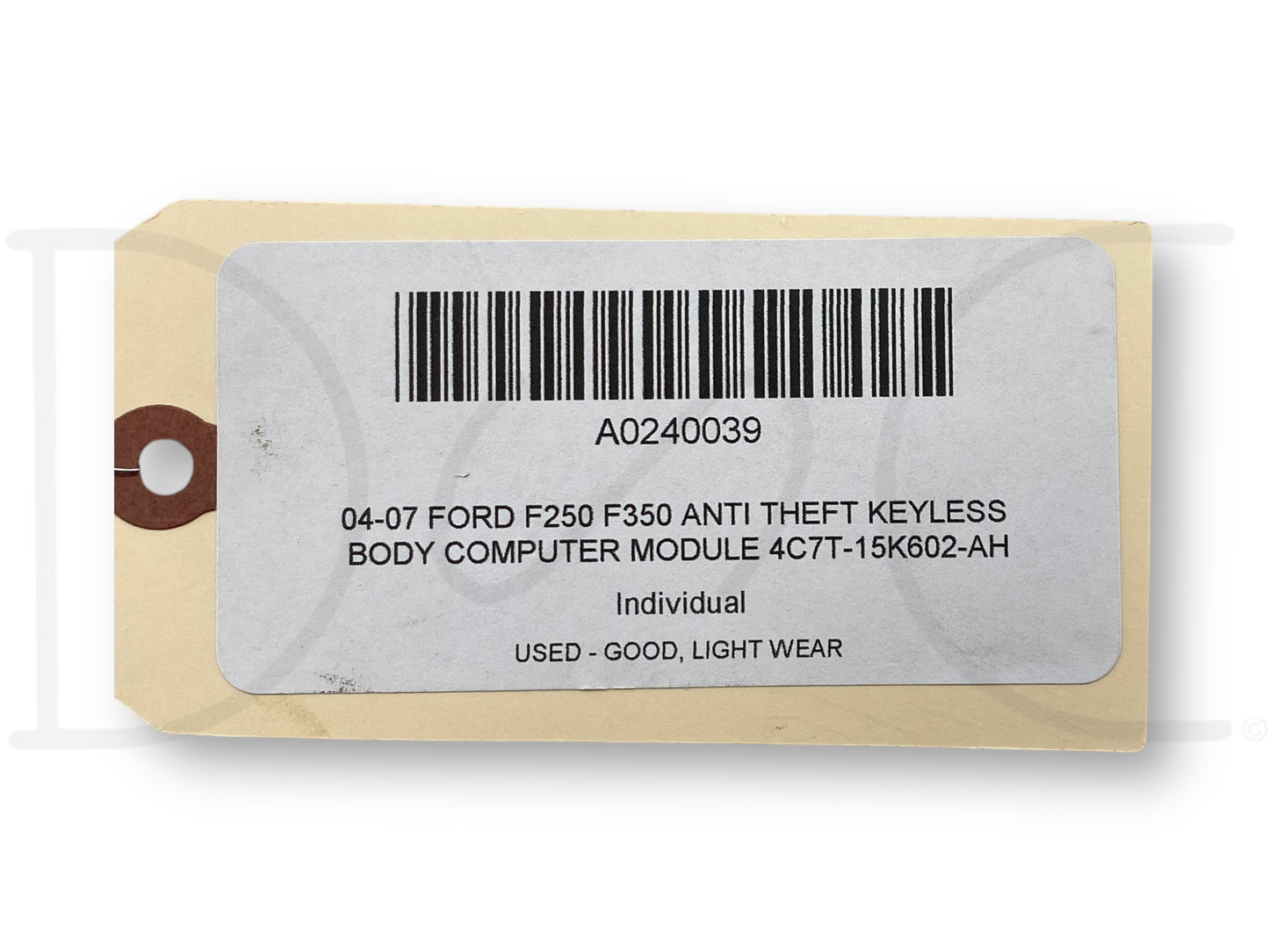 04-07 Ford F250 F350 Anti Theft Keyless Body Computer Module 4C7T-15K602-Ah