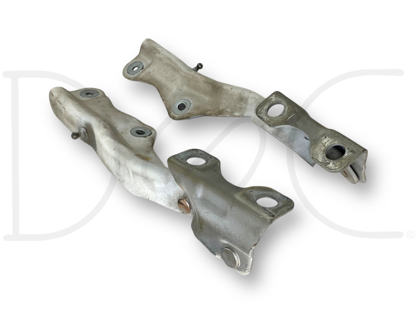 99-07 Ford F250 F350 Super Duty Hood Hinge Set White Hood Hinges OE RH LH Pair