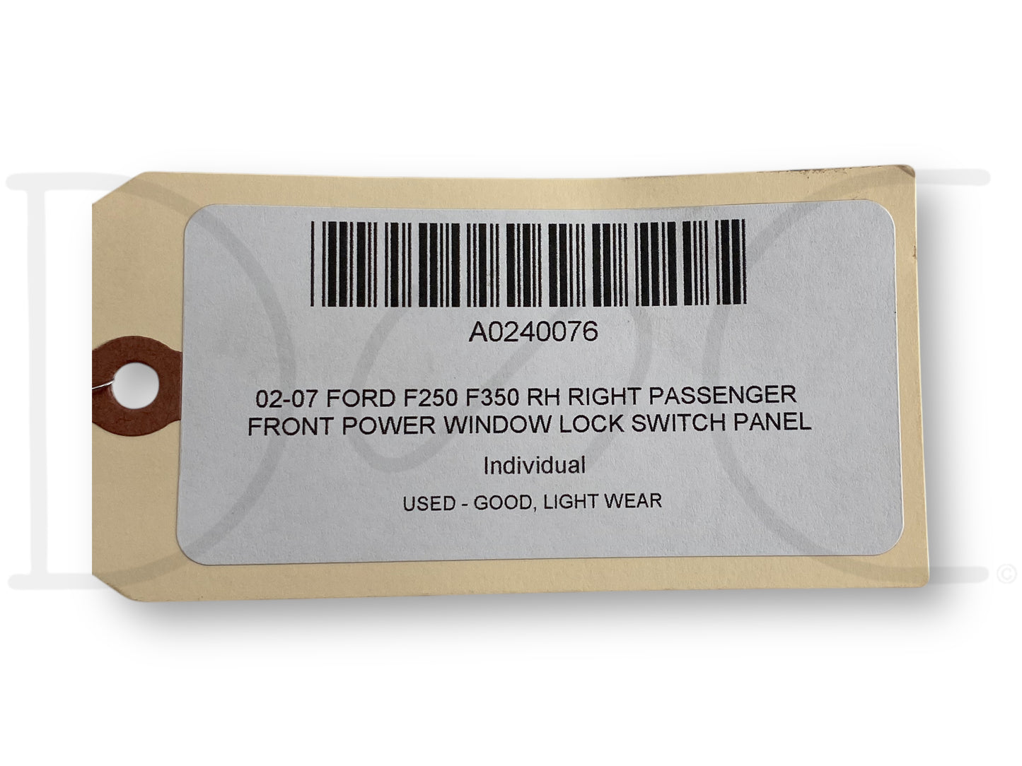 02-07 Ford F250 F350 RH Right Passenger Front Power Window Lock Switch Panel