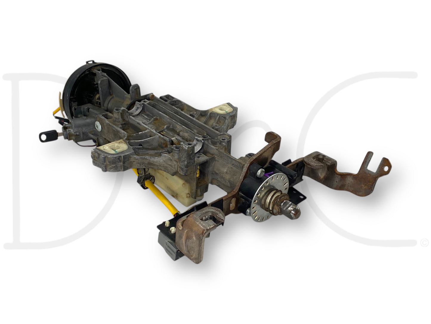 05-07 Ford F250 F350 Tilt Steering Column Auto Trans W/ Key & Clockspring OE