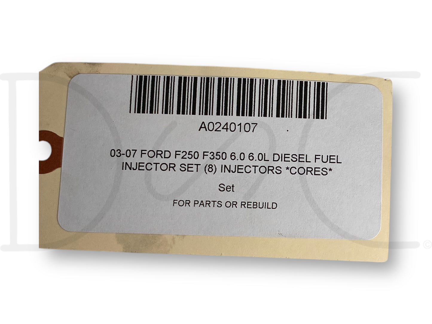 03-07 Ford F250 F350 6.0 6.0L Diesel Fuel Injector Set (8) Injectors *Cores*