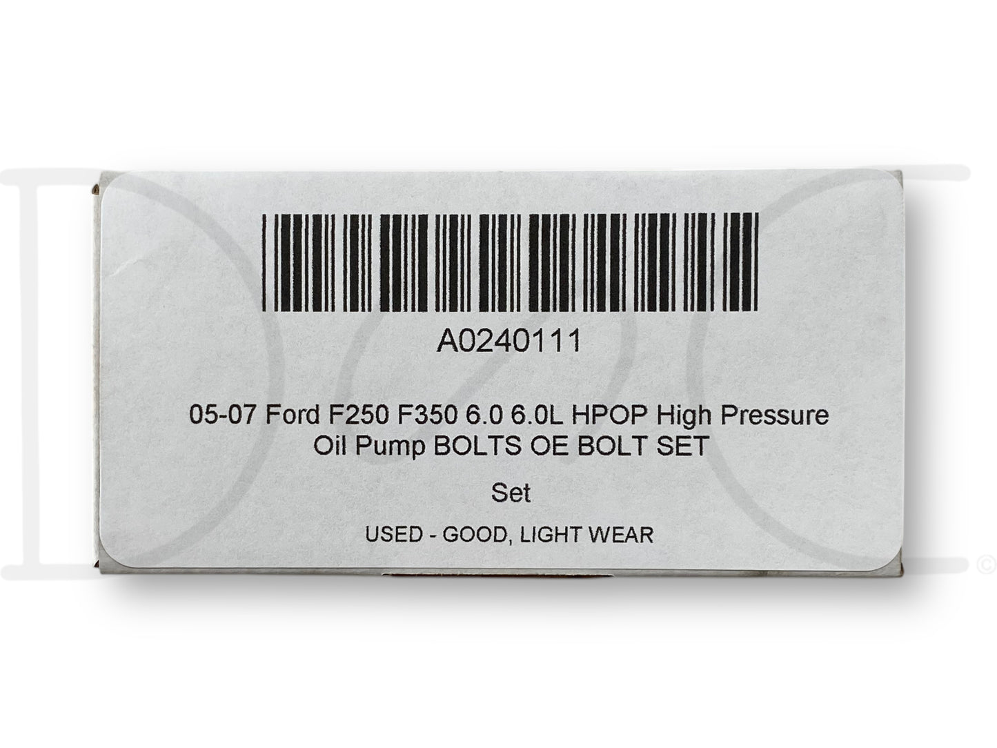05-07 Ford F250 F350 6.0 6.0L HPOP High Pressure Oil Pump Bolts OE Bolt Set