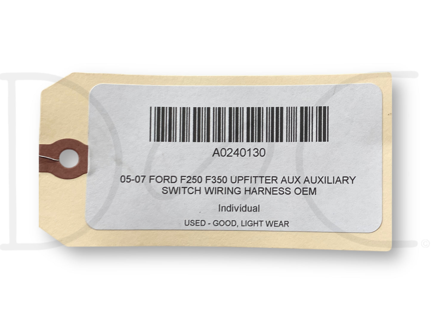 05-07 Ford F250 F350 Upfitter Aux Auxiliary Switch Wiring Harness OEM