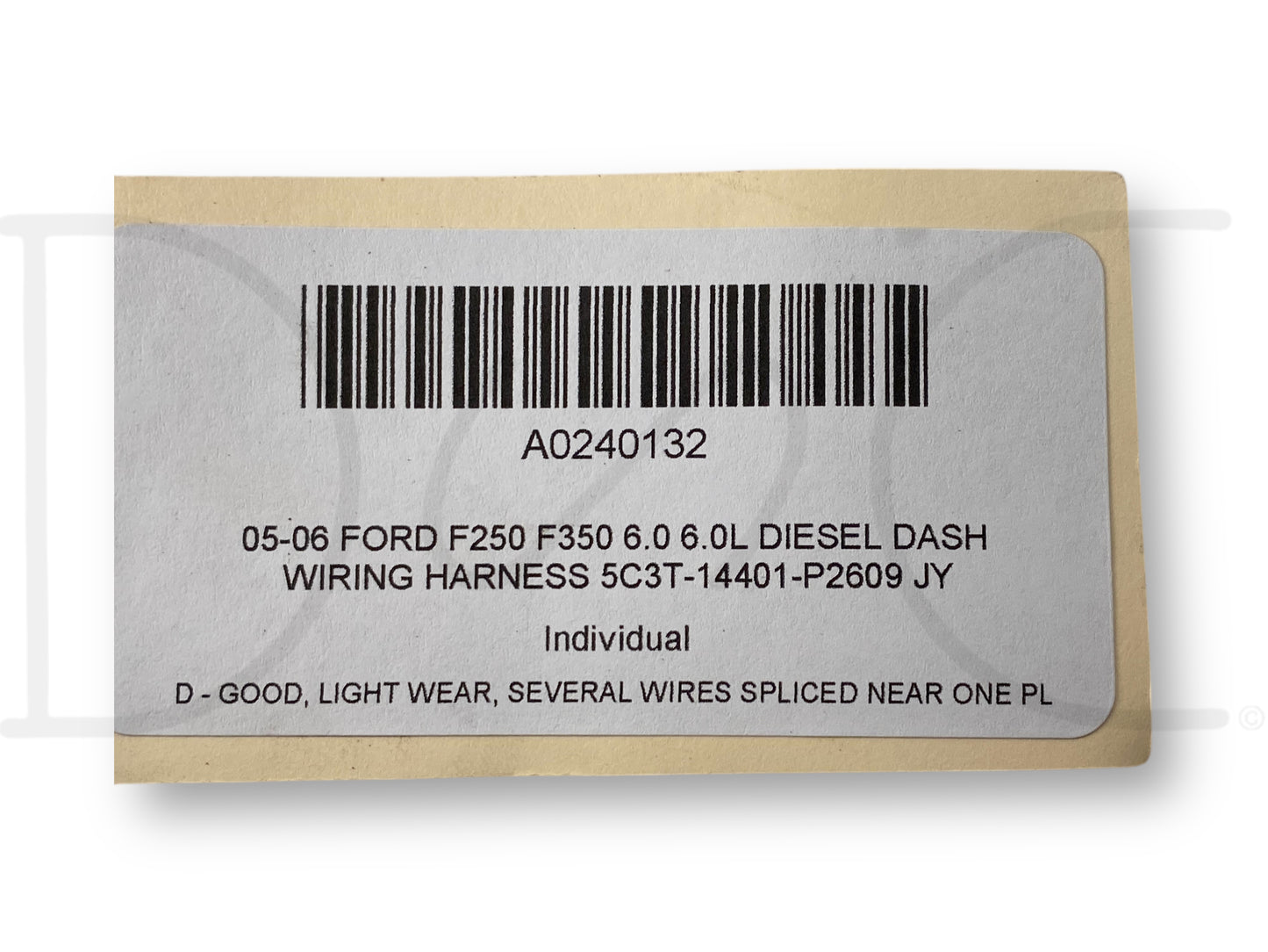 05-06 Ford F250 F350 6.0 6.0L Diesel Dash Wiring Harness 5C3T-14401-P2609 Jy