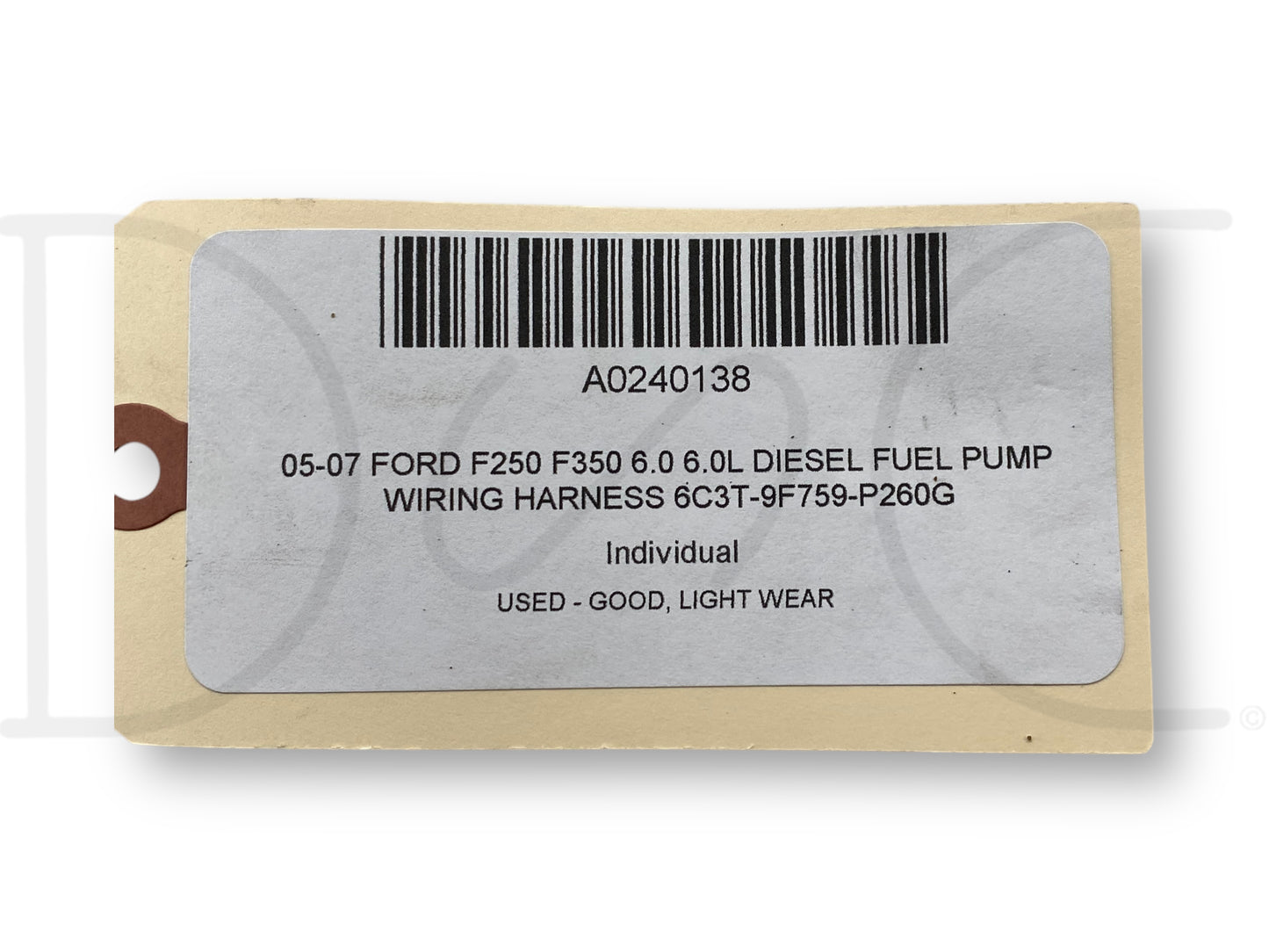 05-07 Ford F250 F350 6.0 6.0L Diesel Fuel Pump Wiring Harness 6C3T-9F759-P260G