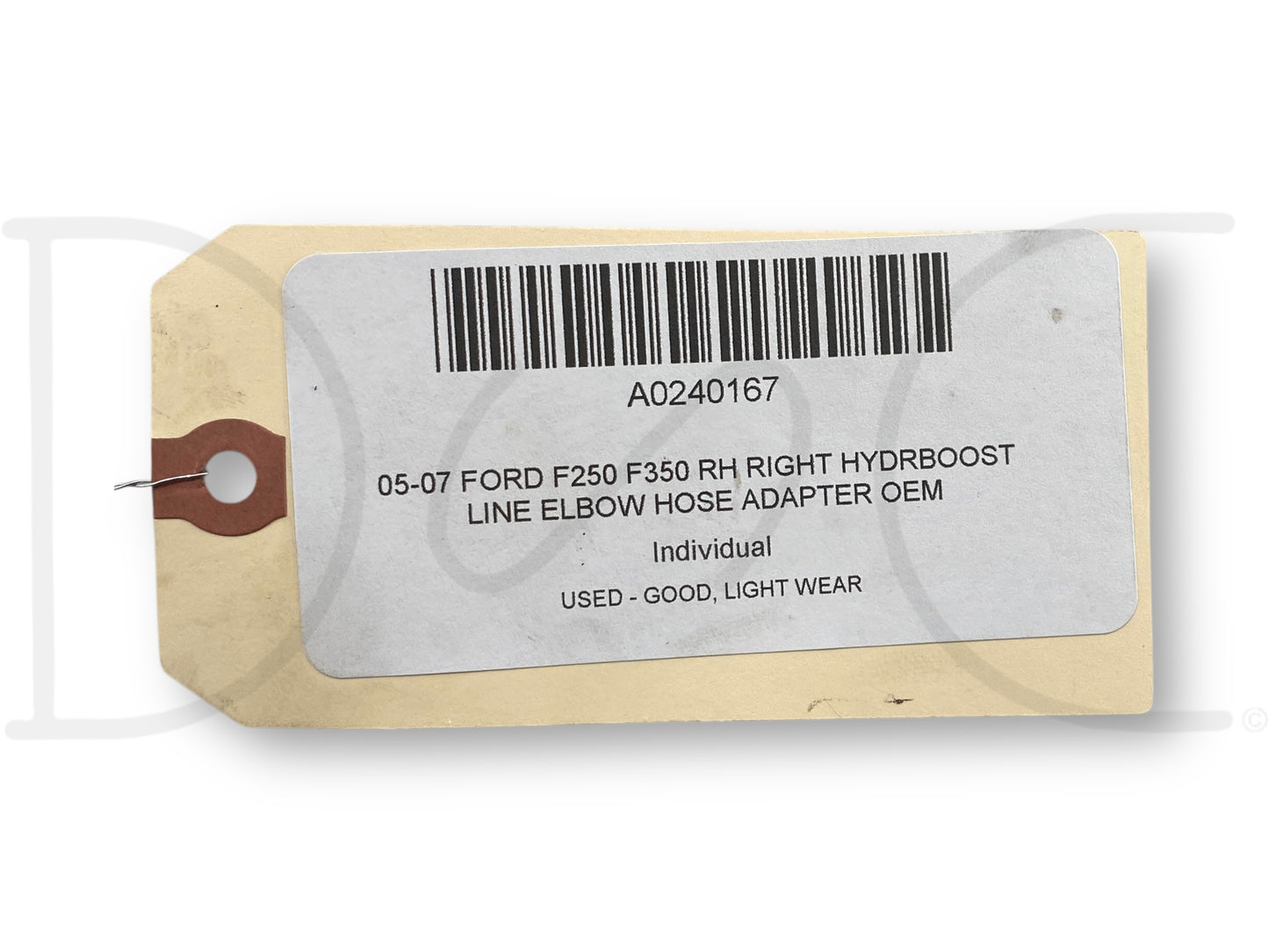 05-07 Ford F250 F350 RH Right Hydrboost Line Elbow Hose Adapter OEM