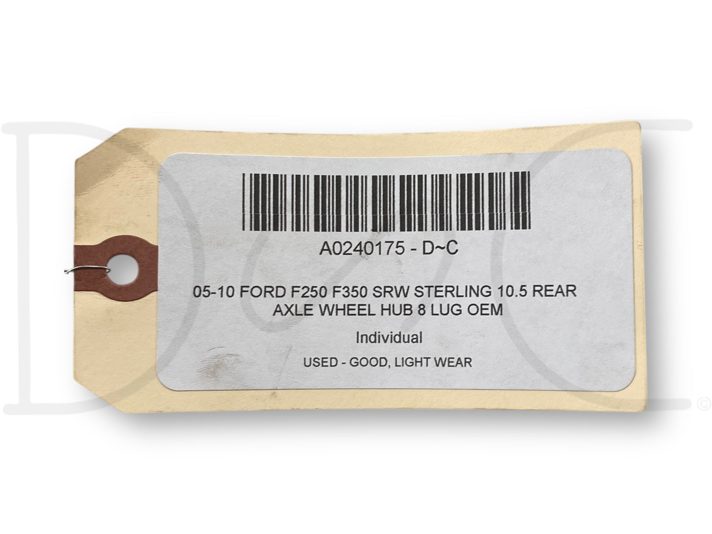 05-10 Ford F250 F350 SRW Sterling 10.5 Rear Axle Wheel Hub 8 Lug OEM