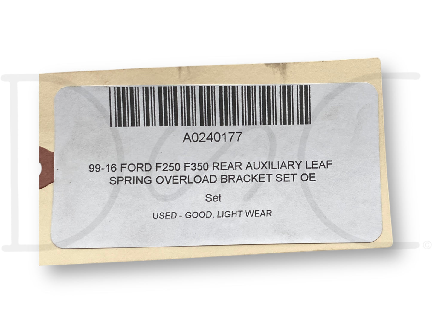 99-16 Ford F250 F350 Rear Auxiliary Leaf Spring Overload Bracket Set OE