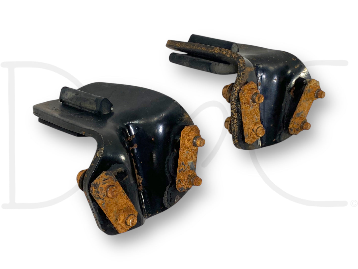 99-16 Ford F250 F350 Rear Auxiliary Leaf Spring Overload Bracket Set OE