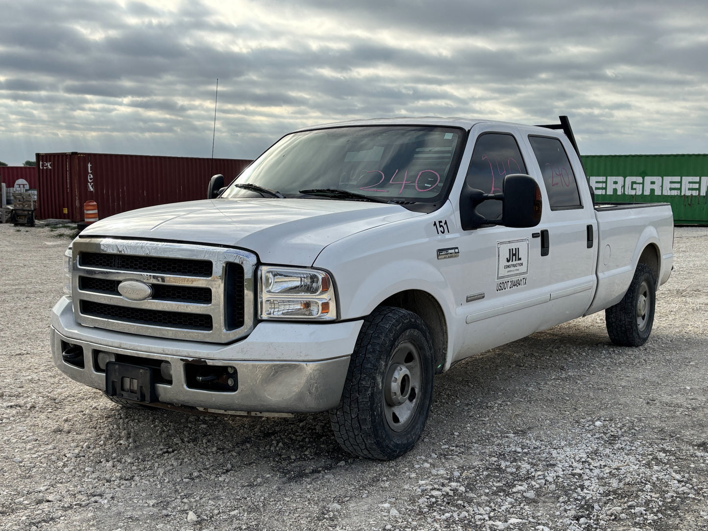 99-07 Ford F250 F350 Rear LH Left Driver Crew Cab Door Z1 White Electric