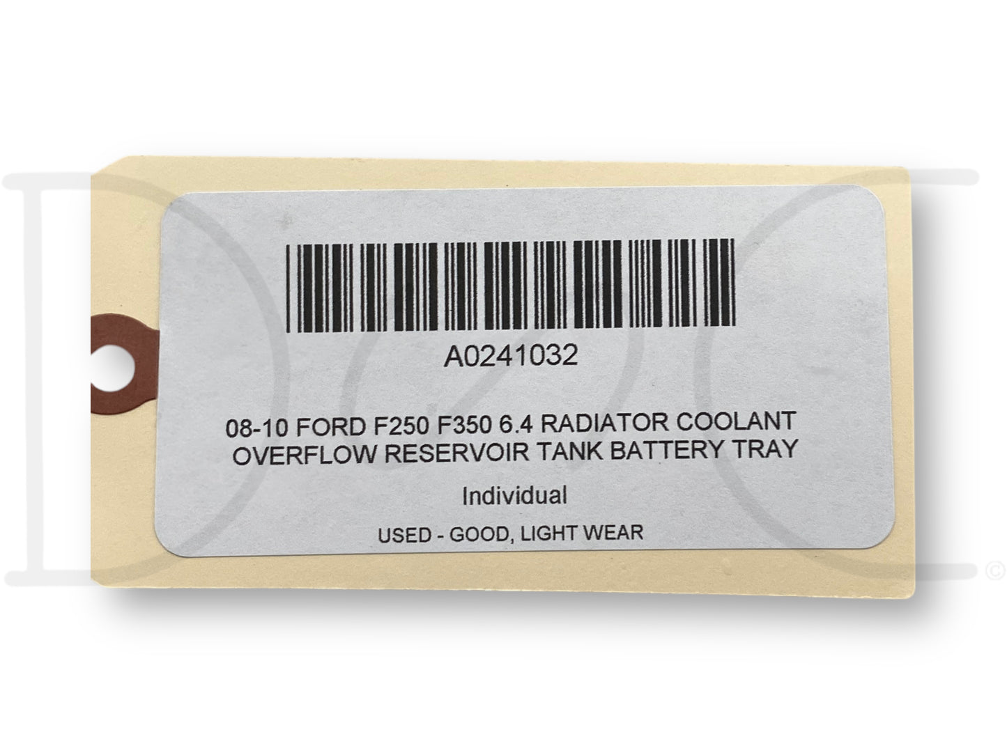 08-10 Ford F250 F350 6.4 Radiator Coolant Overflow Reservoir Tank Battery Tray