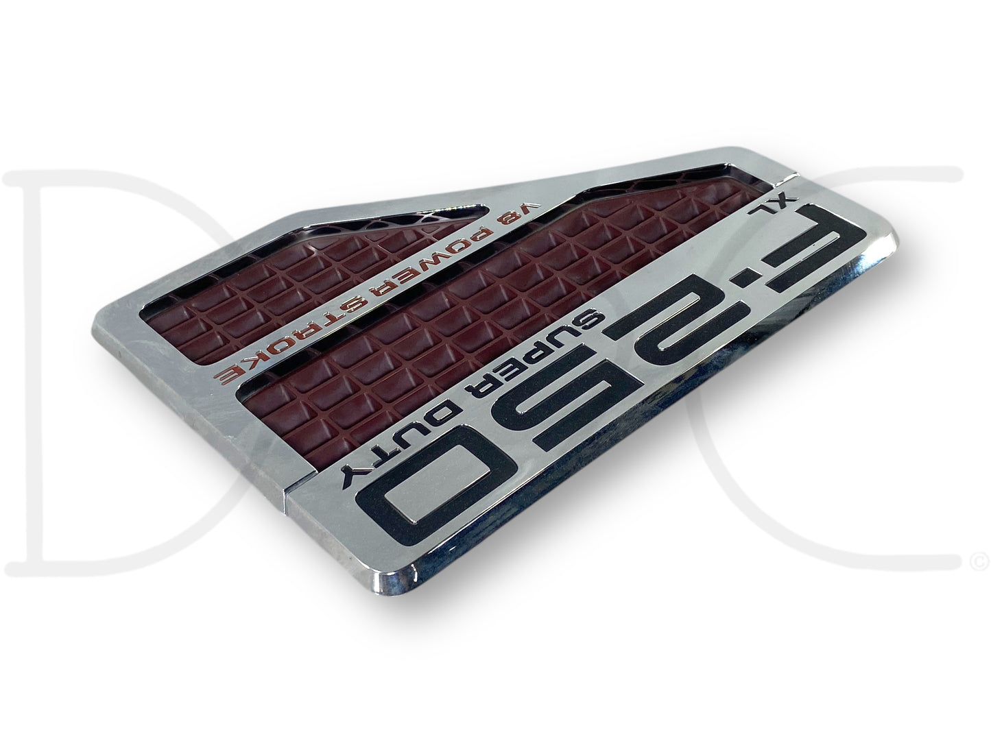 08-10 F250 F-250 XL LH Left Driver Super Duty Fender Badge Emblem Plate OEM