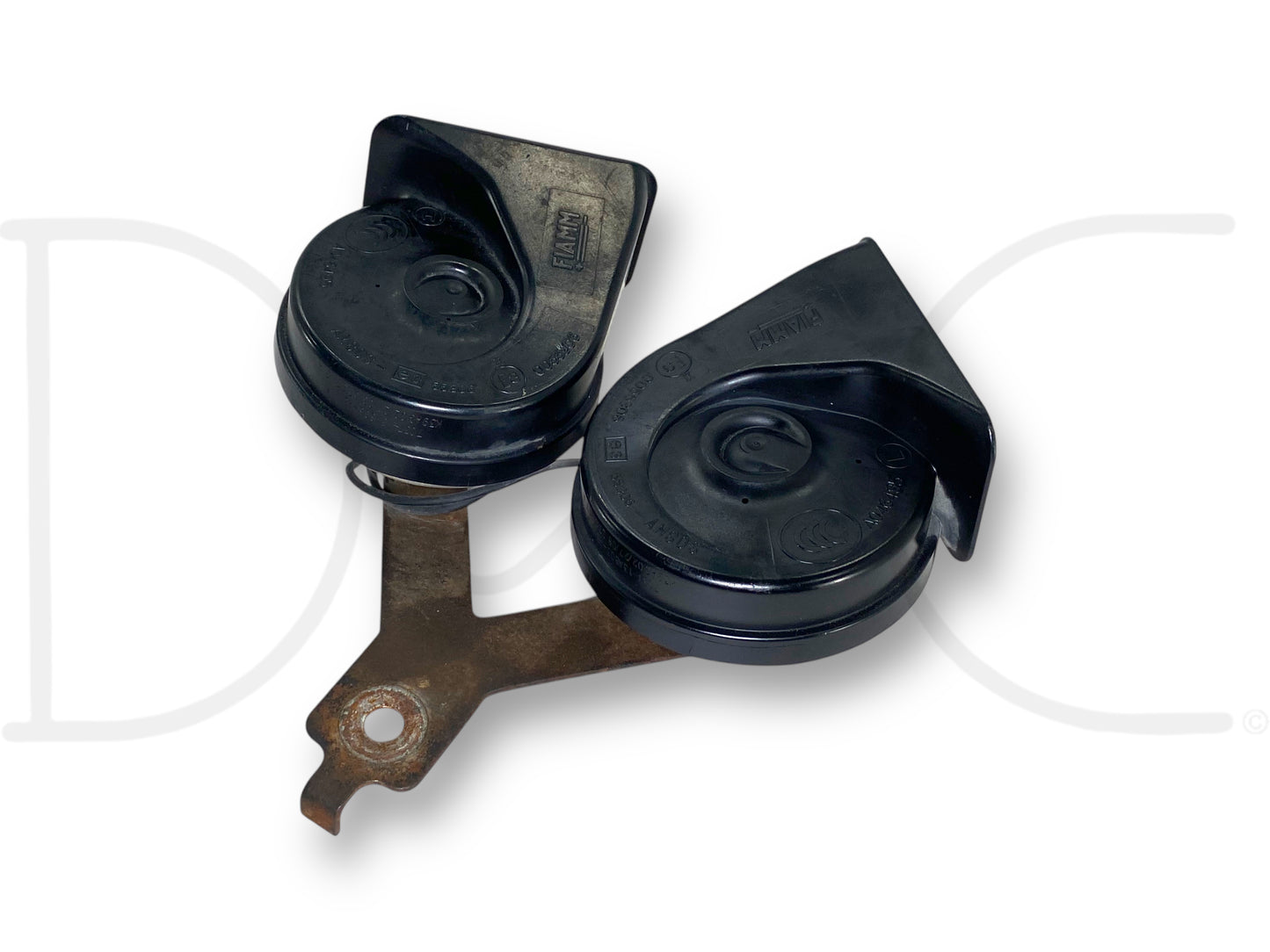 08-10 Ford F250 F350 Super Duty Horn Pair OEM Dual Note Horns