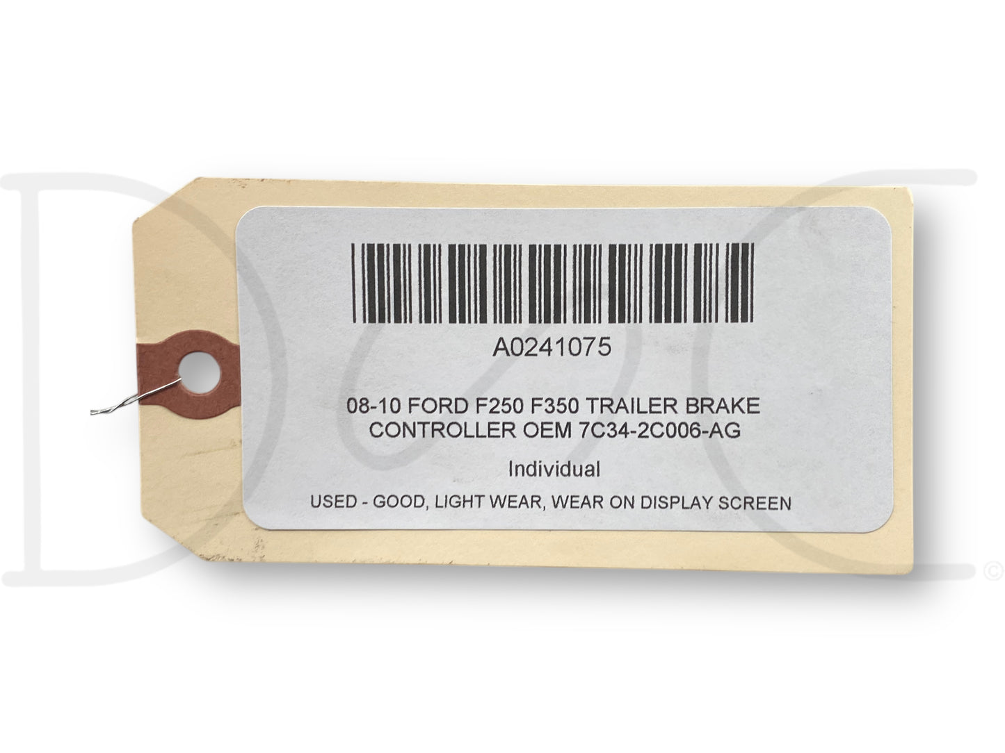 08-10 Ford F250 F350 Trailer Brake Controller OEM 7C34-2C006-Ag