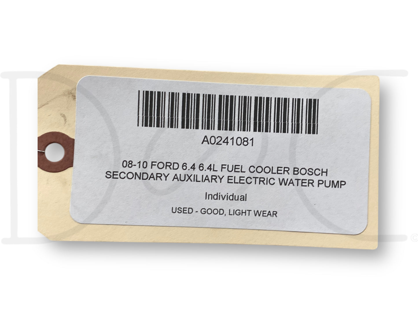 08-10 Ford 6.4 6.4L Fuel Cooler Bosch Secondary Auxiliary Electric Water Pump