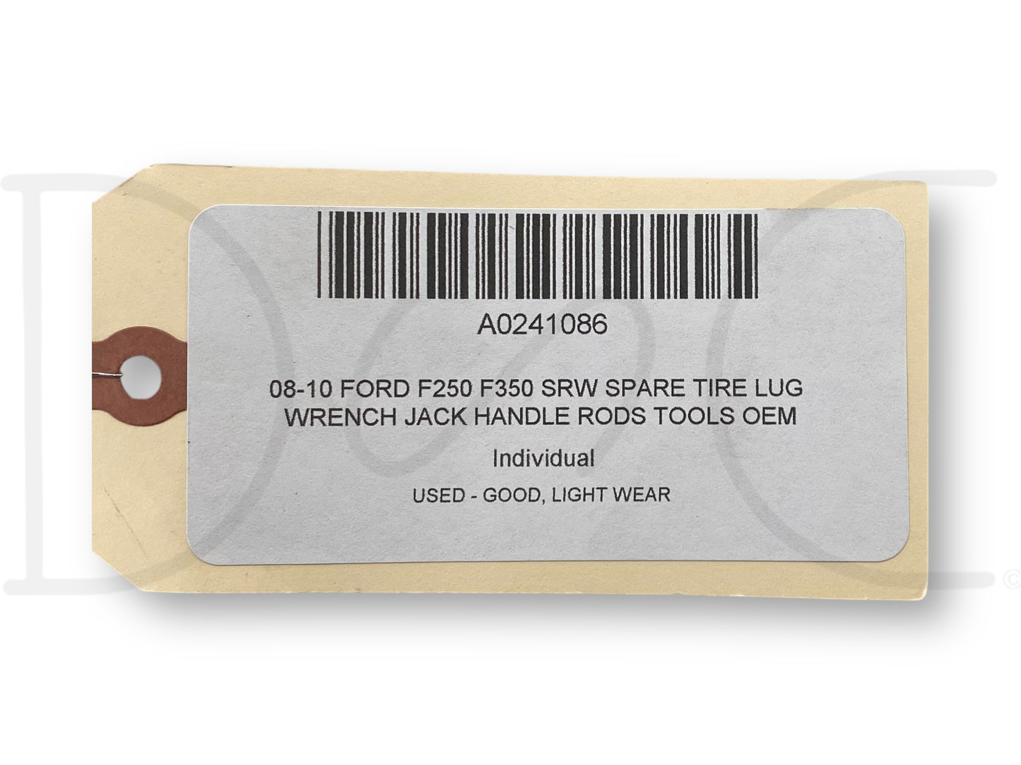 08-10 Ford F250 F350 SRW Spare Tire Lug Wrench Jack Handle Rods Tools OEM