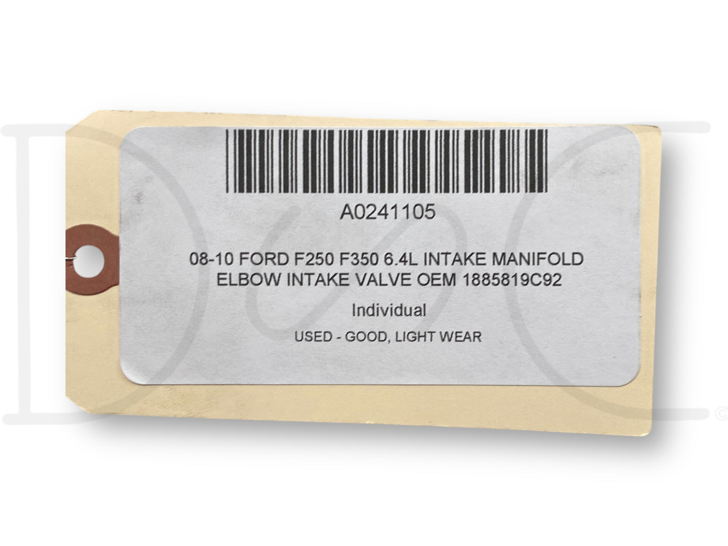 08-10 Ford F250 F350 6.4L Intake Manifold Elbow Intake Valve OEM 1885819C92