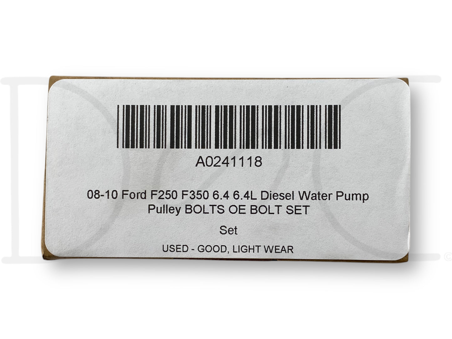 08-10 Ford F250 F350 6.4 6.4L Diesel Water Pump Pulley Bolts OE Bolt Set